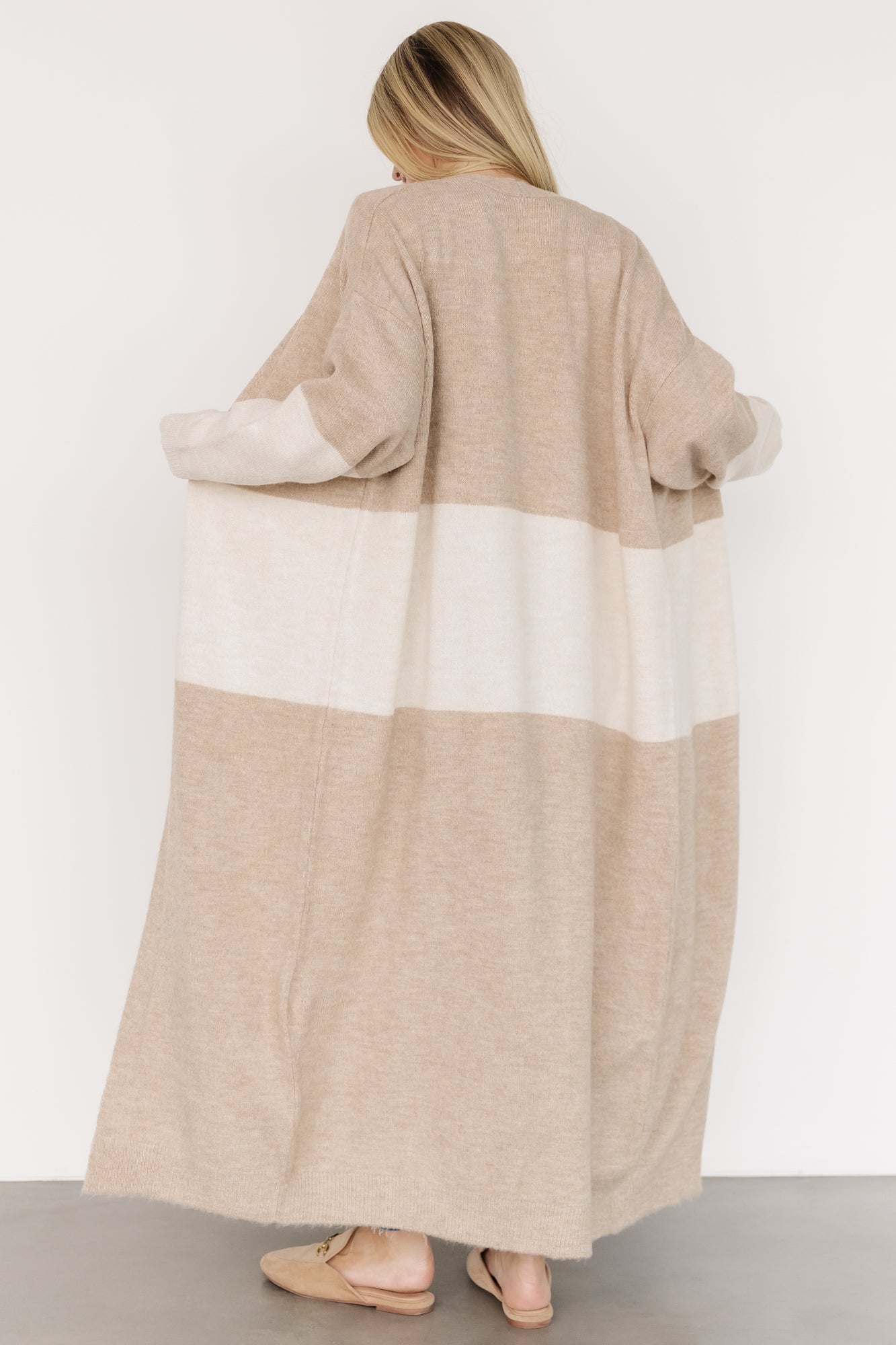 Thea Duster Cardigan | Natural + Ivory