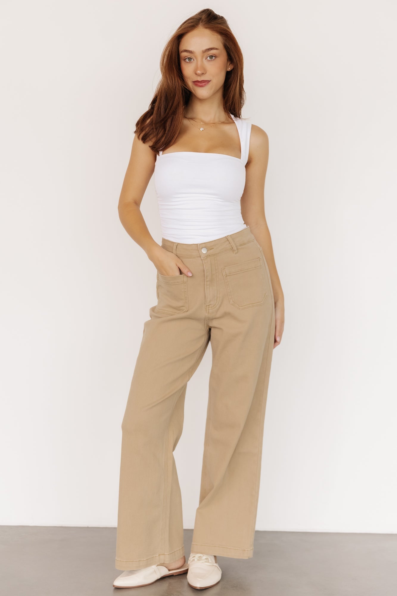 Emery Denim Pants | Natural