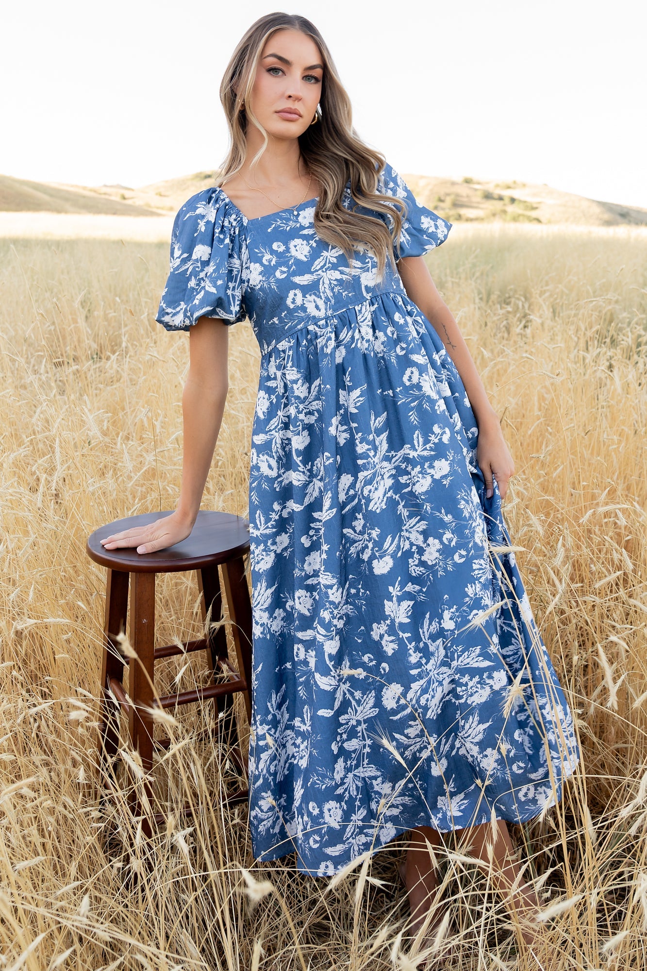 Graceland Maxi Dress | Slate + White Floral