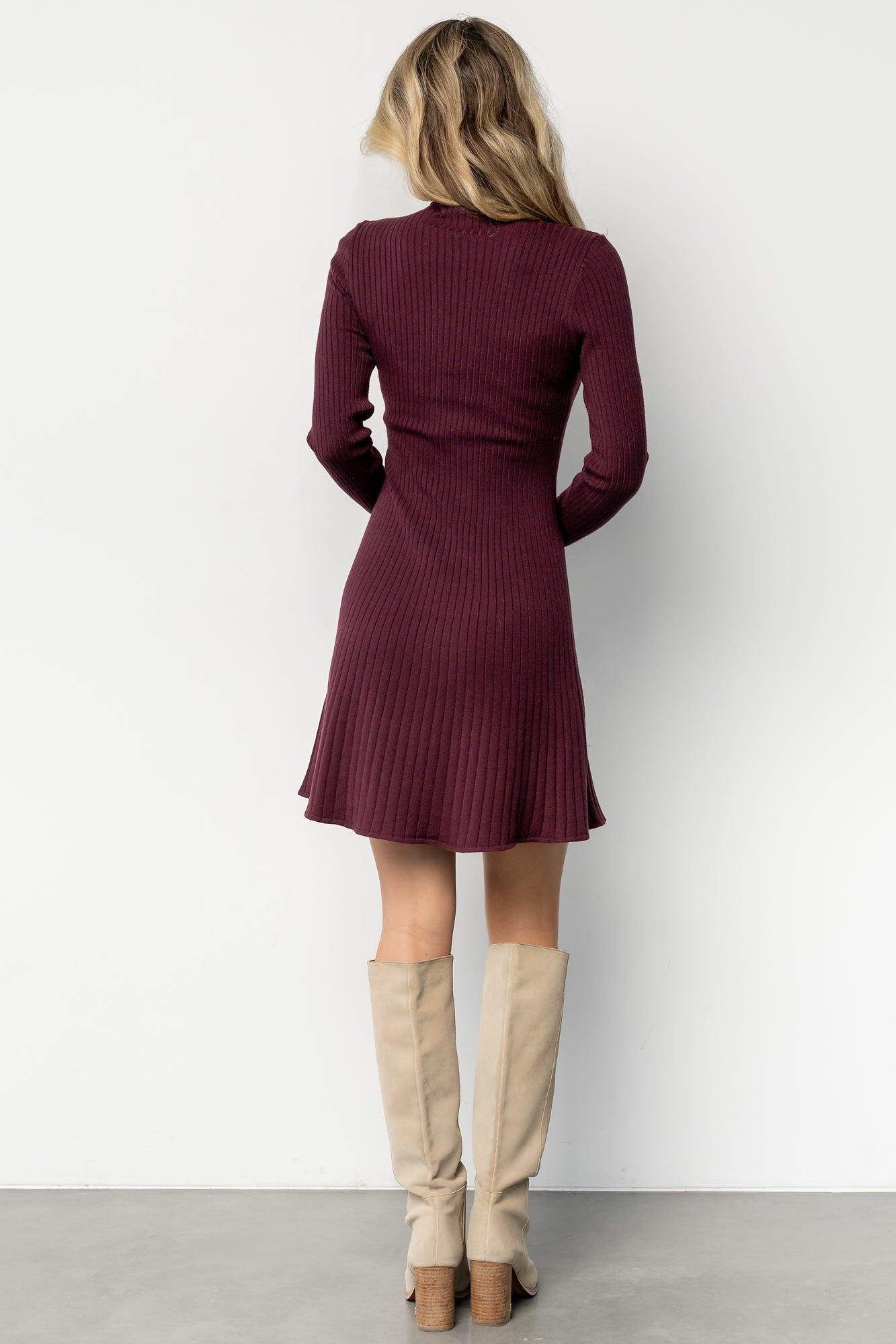 Linde Ribbed Short Dress | Mulberry