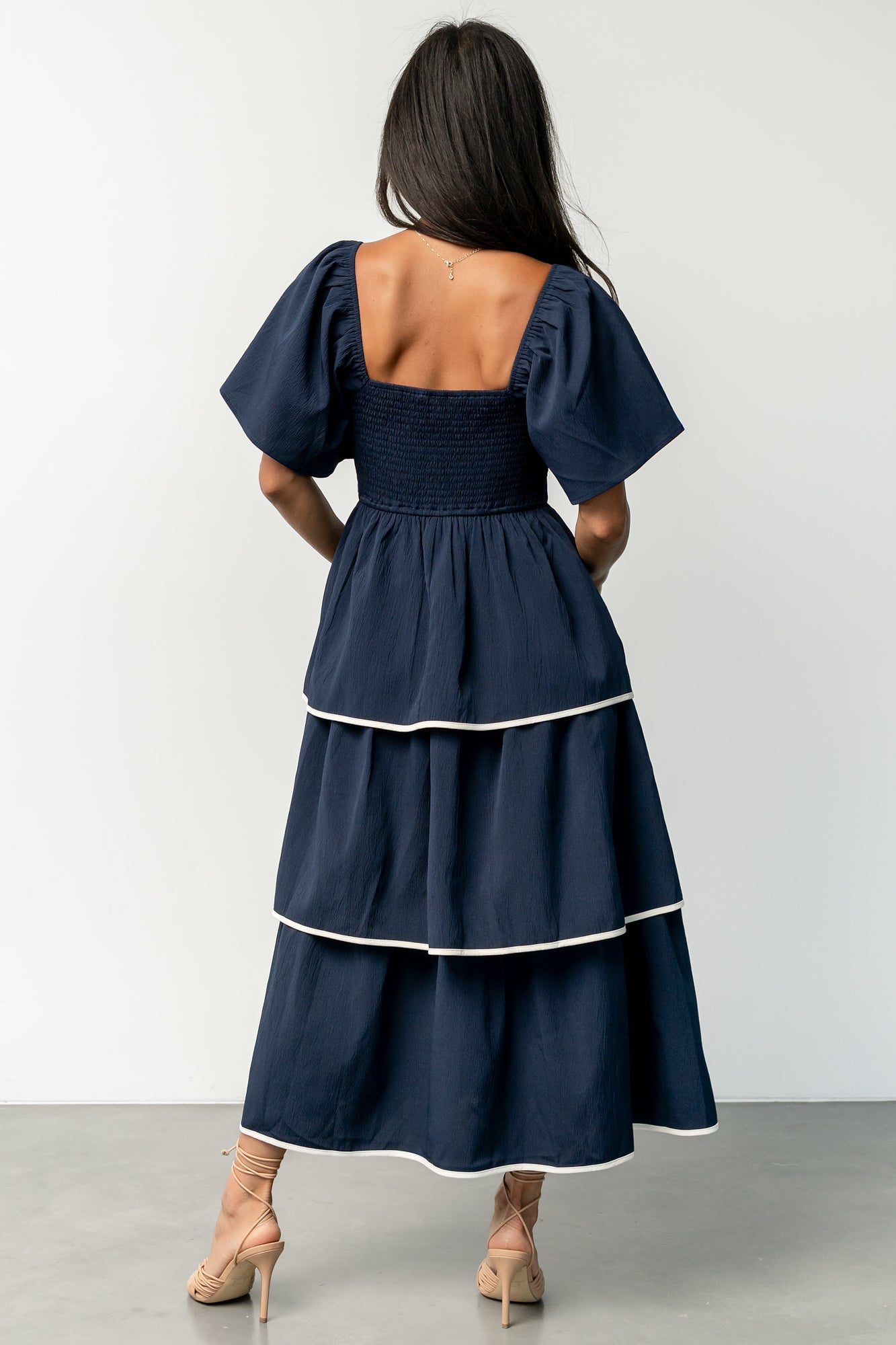 Madrid Tiered Dress | Navy
