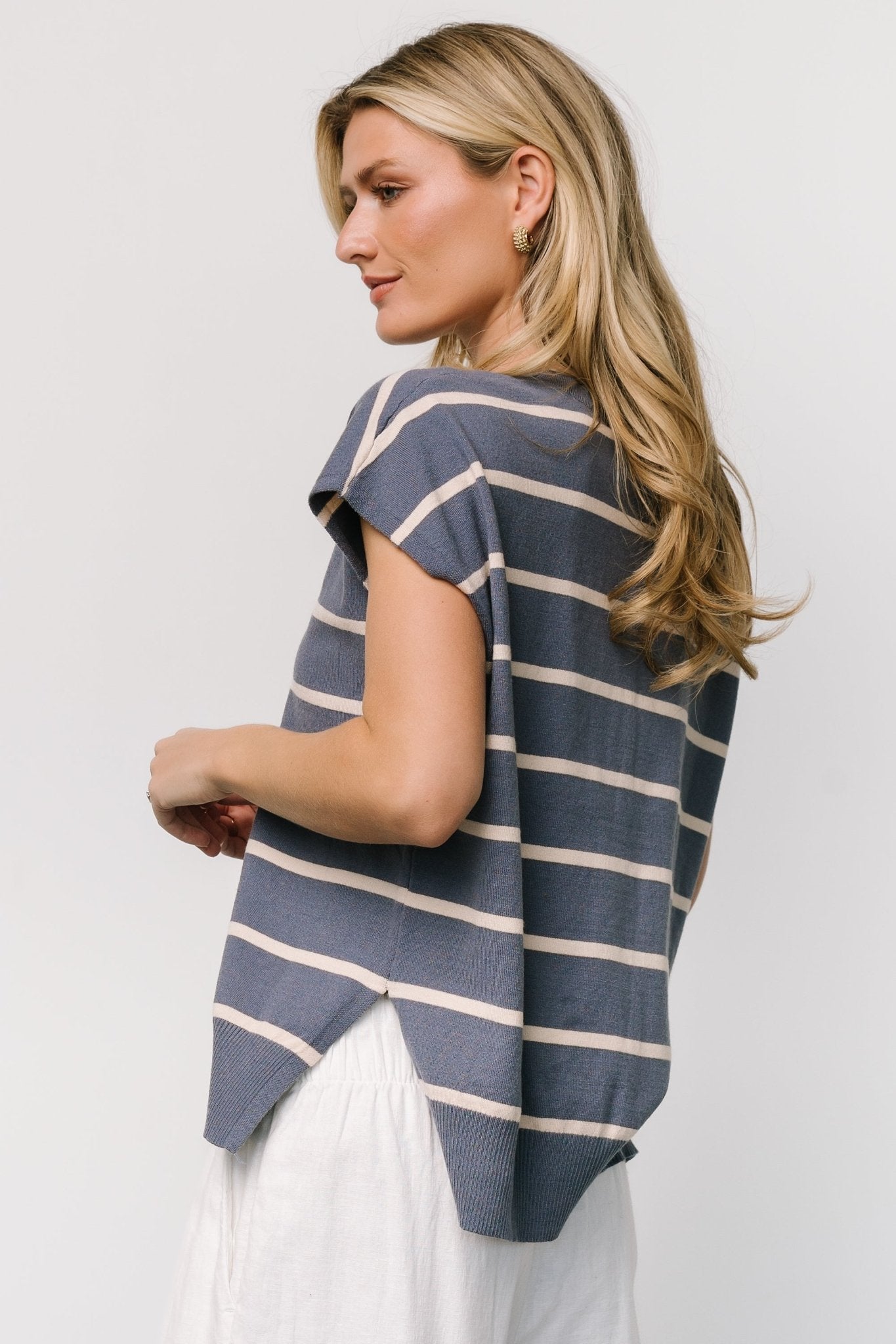 Ada Dolman Top | Slate + Natural