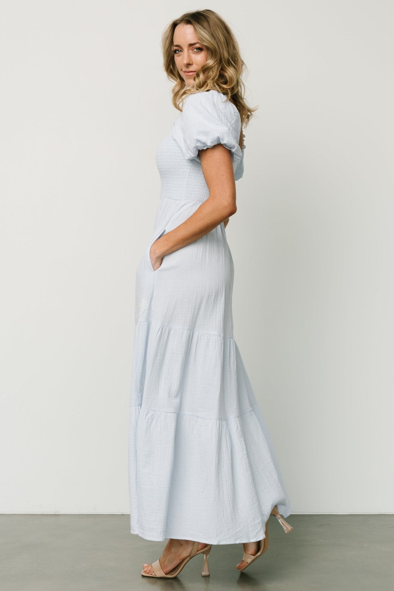 Carrington Maxi Dress | Light Blue