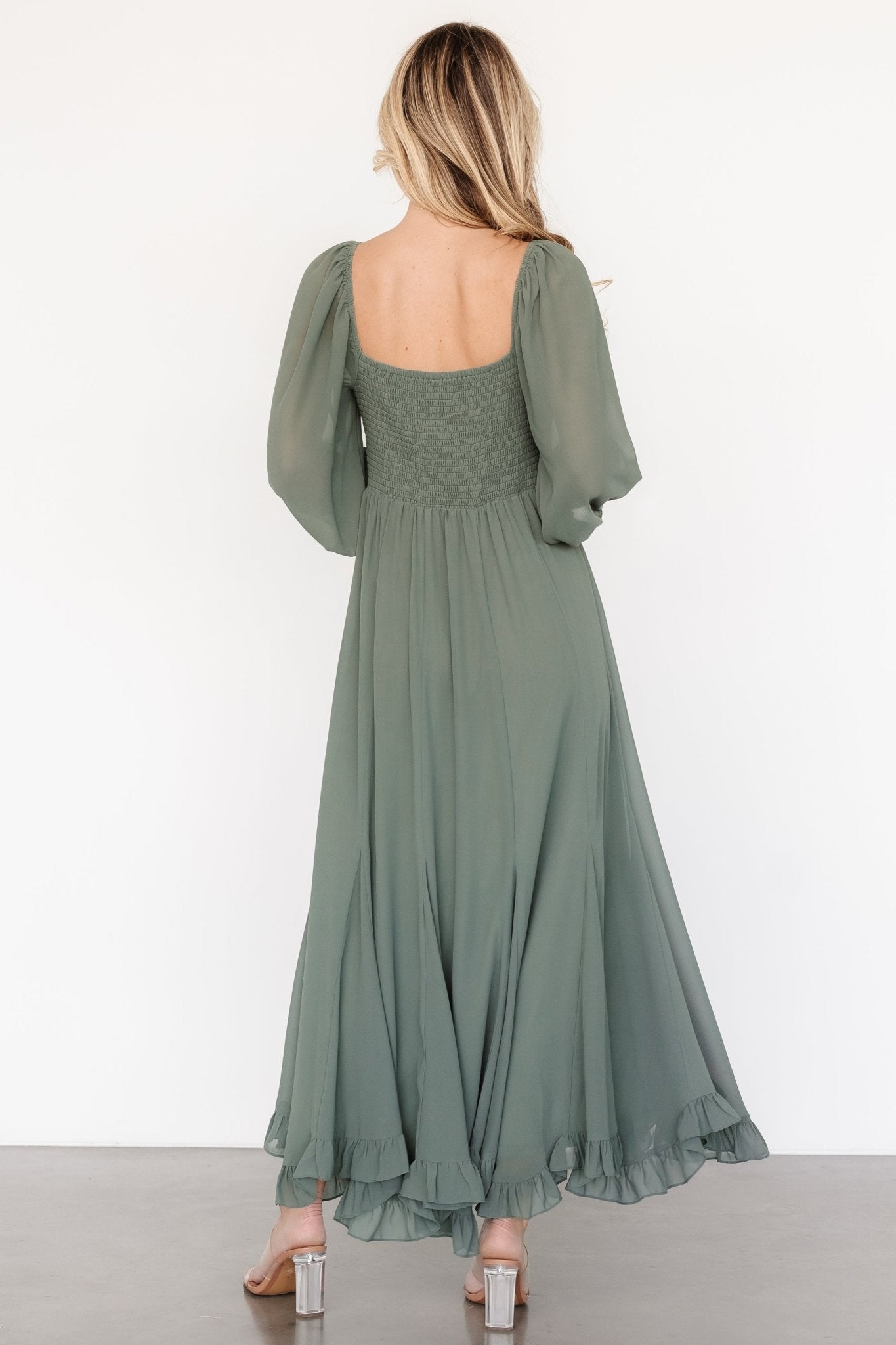Estefania Maxi Dress | Dark Sage
