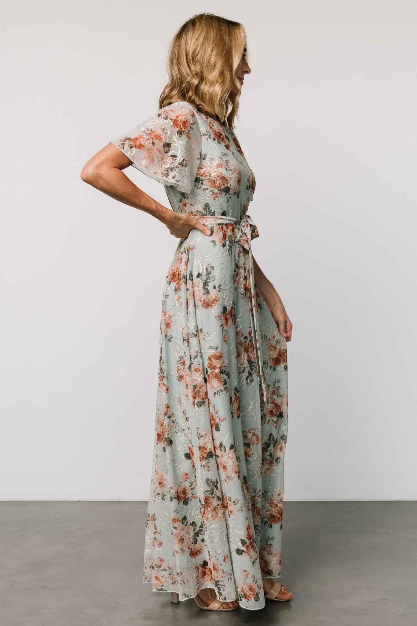 Katalaya Maxi Dress  | Sage + Gold