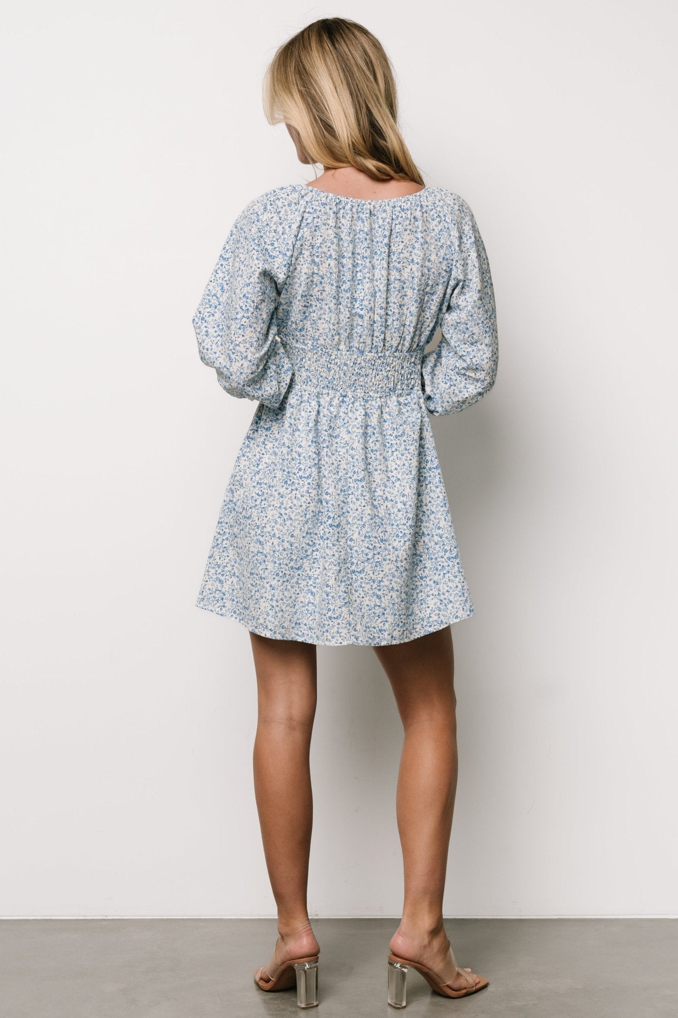 Koa Short Dress | Blue Floral