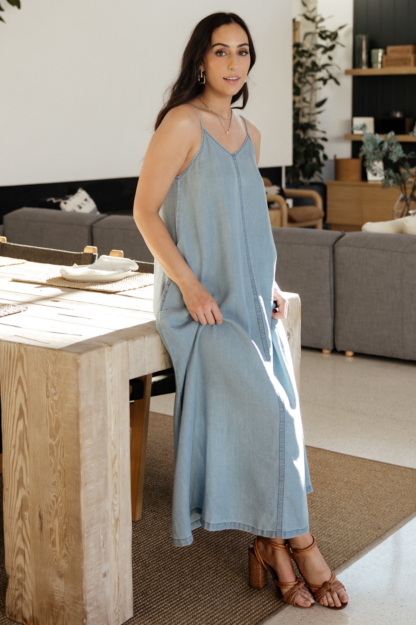 Kyla Maxi Dress | Denim