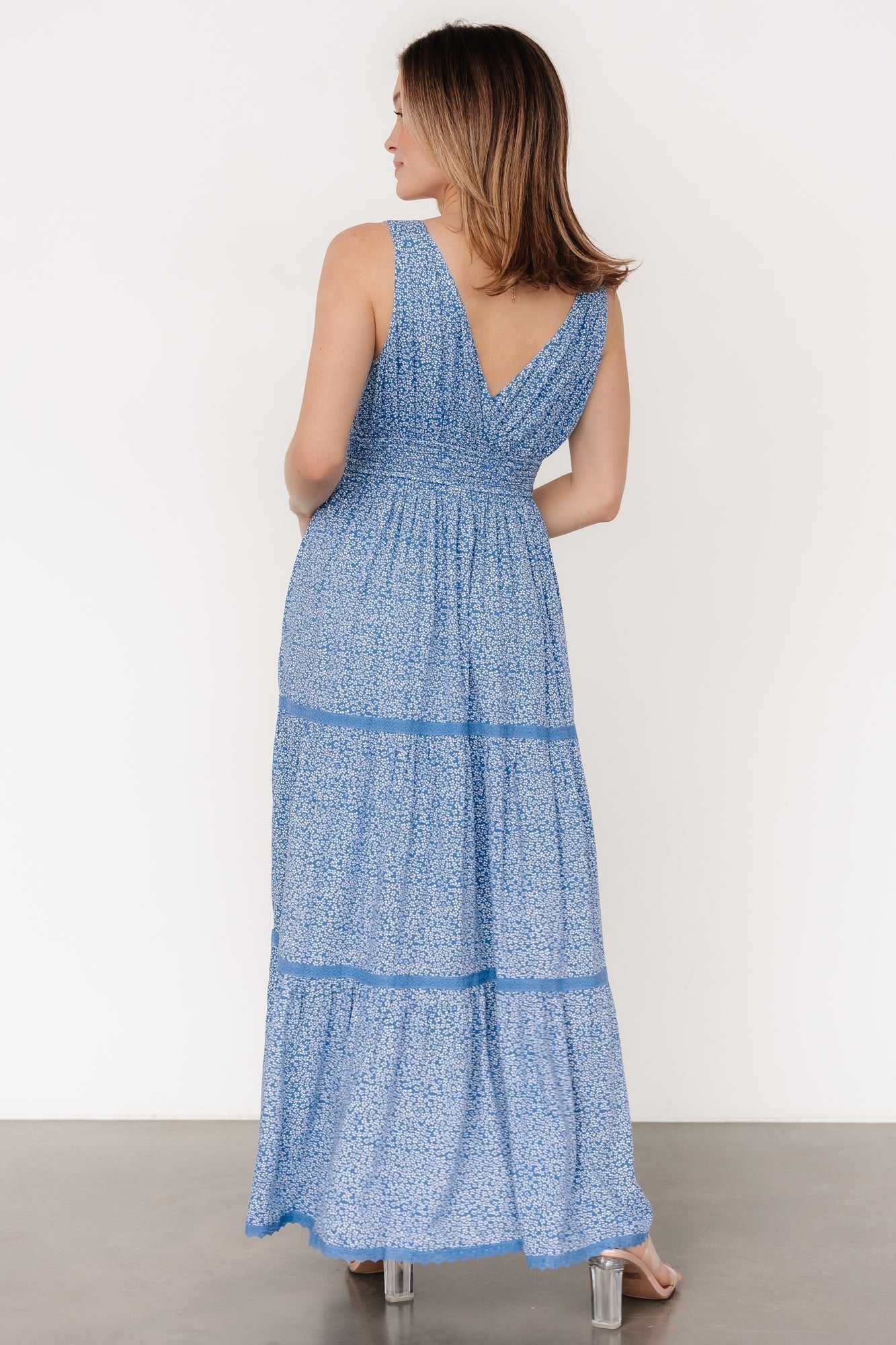 Lauren Maxi Dress | Blue Floral