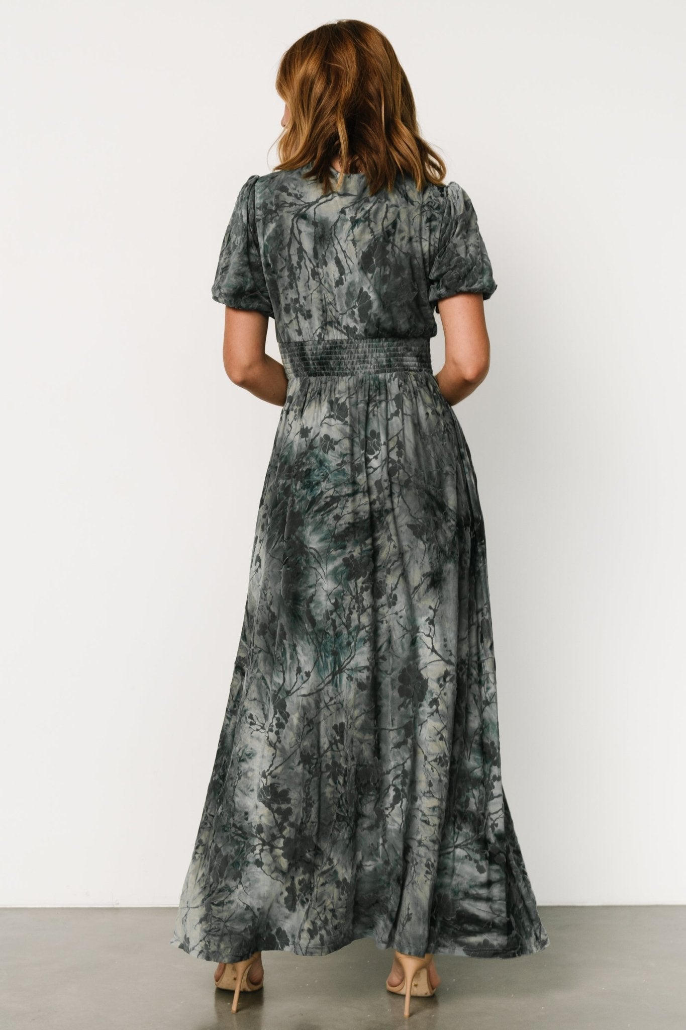 Leslie Velvet Maxi Dress | Slate Blue