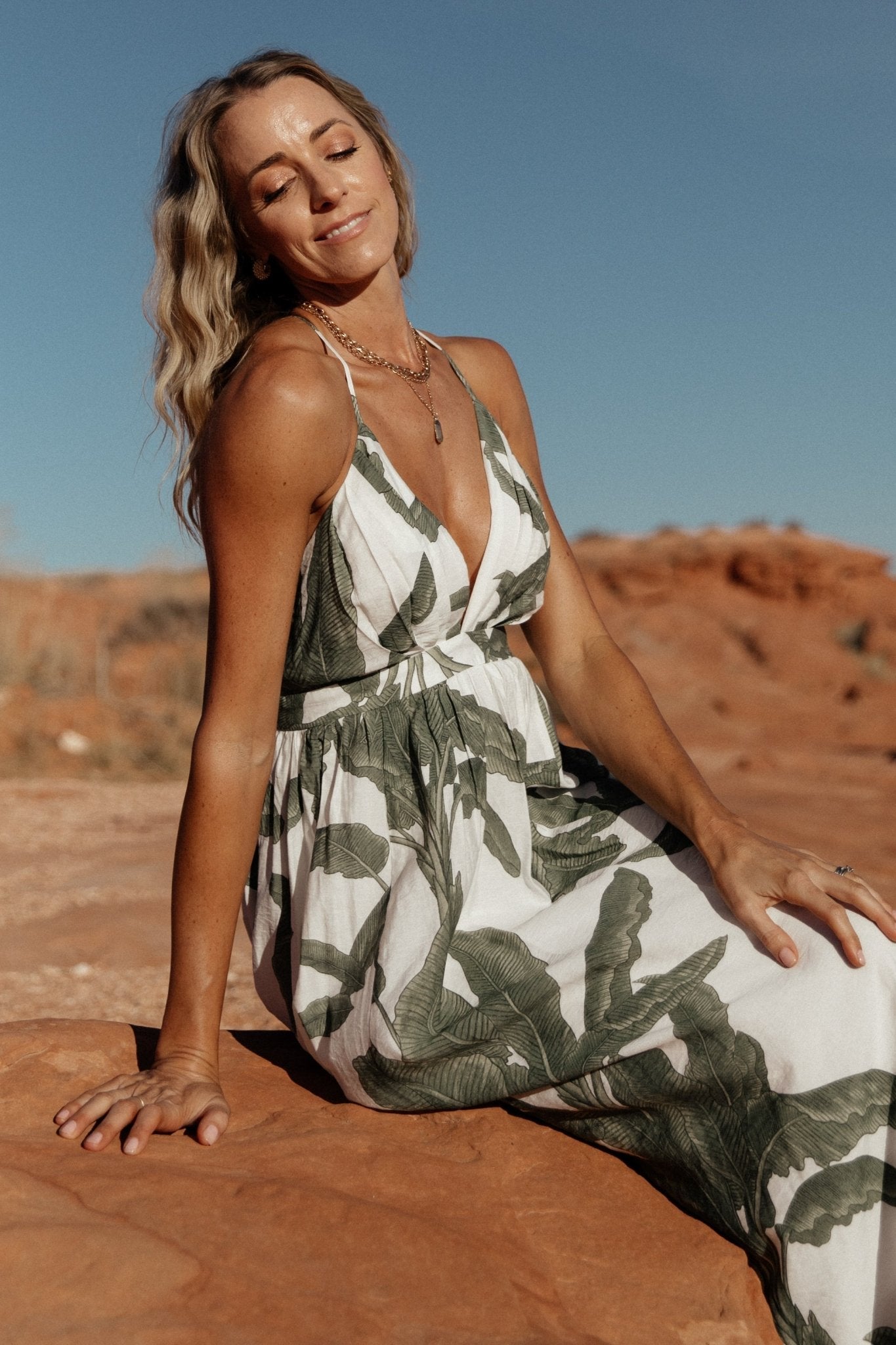 Miramar Maxi Dress | Green Print