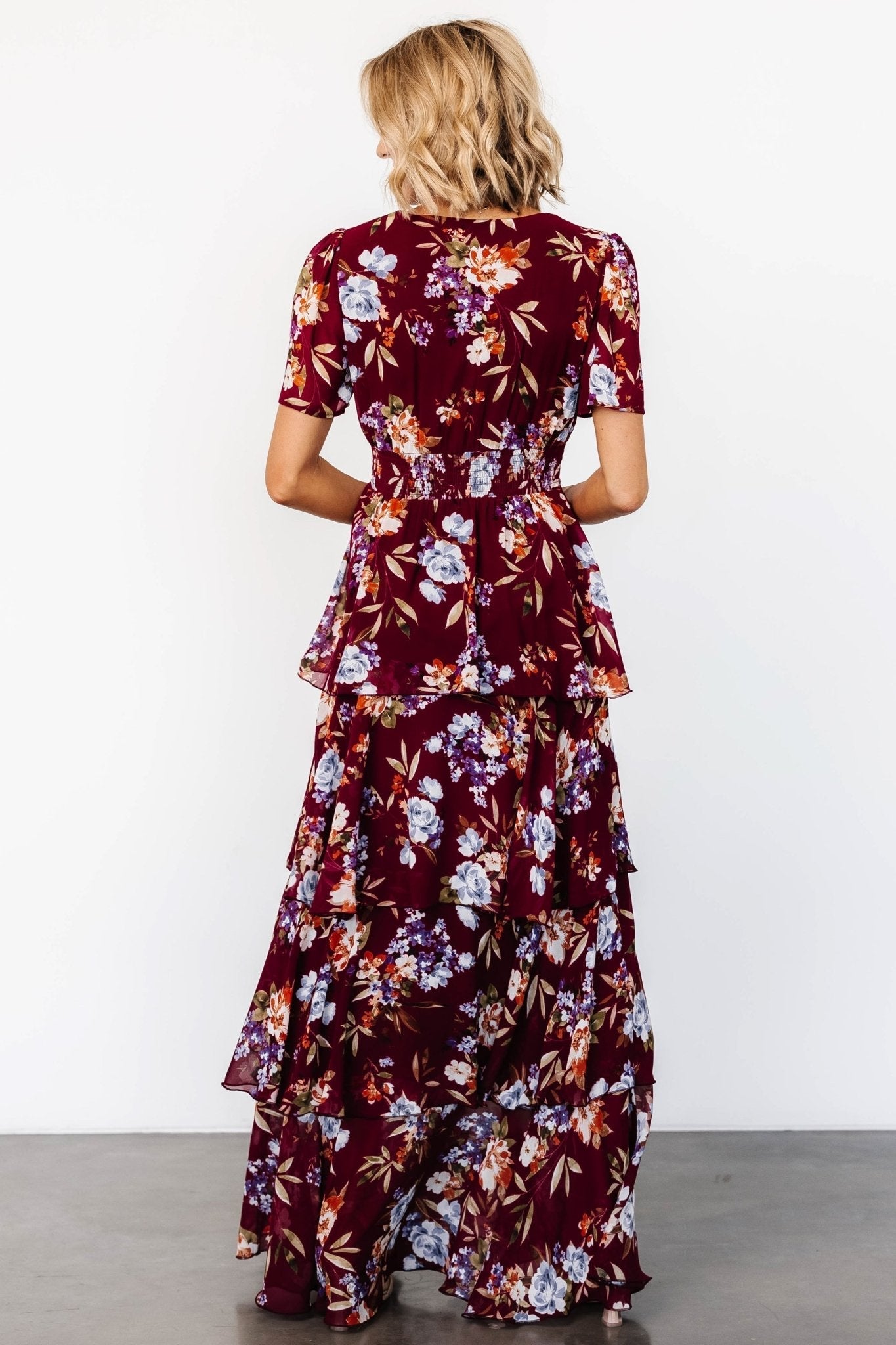 Montaigne Ruffle Maxi Dress | Mulberry Floral
