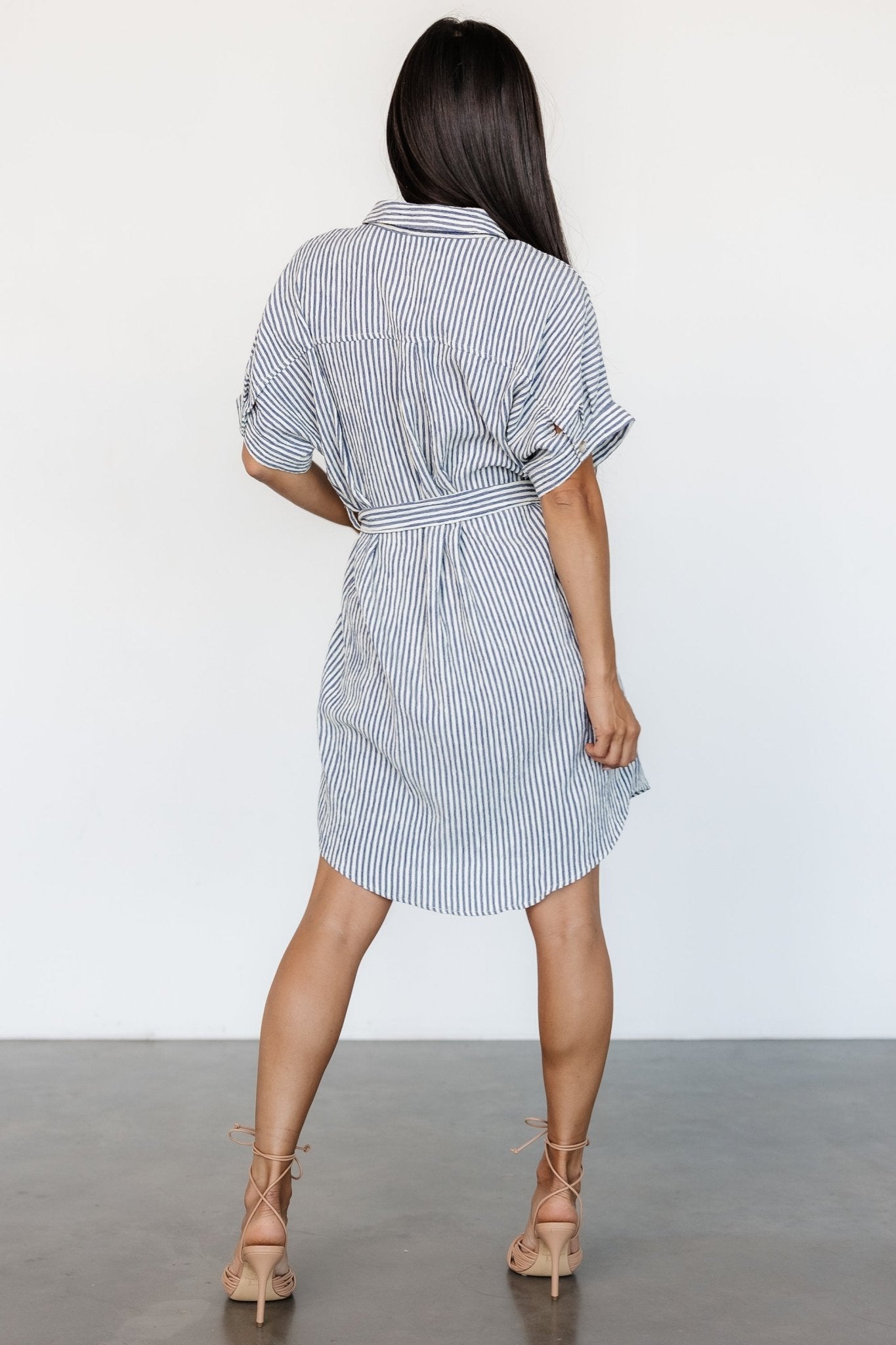 Nautical Shirt Dress | Blue Stripe