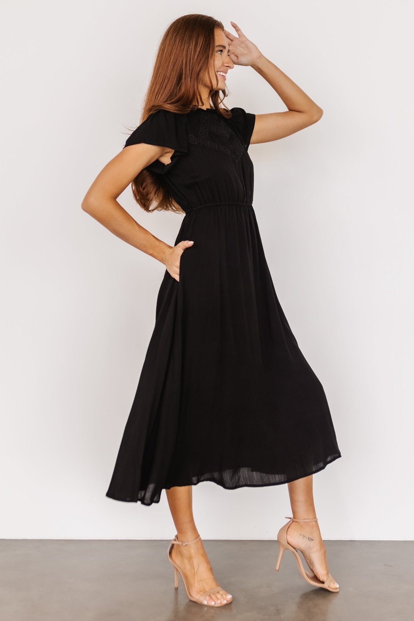 Prestyn Midi Dress | Black