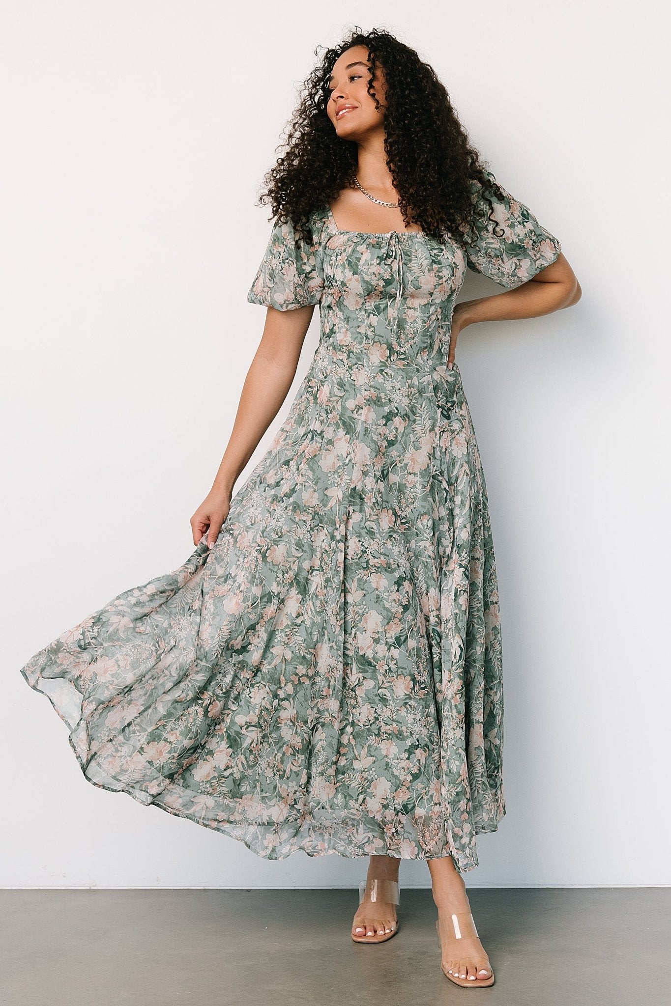 Raelynn Maxi Dress | Sage Floral