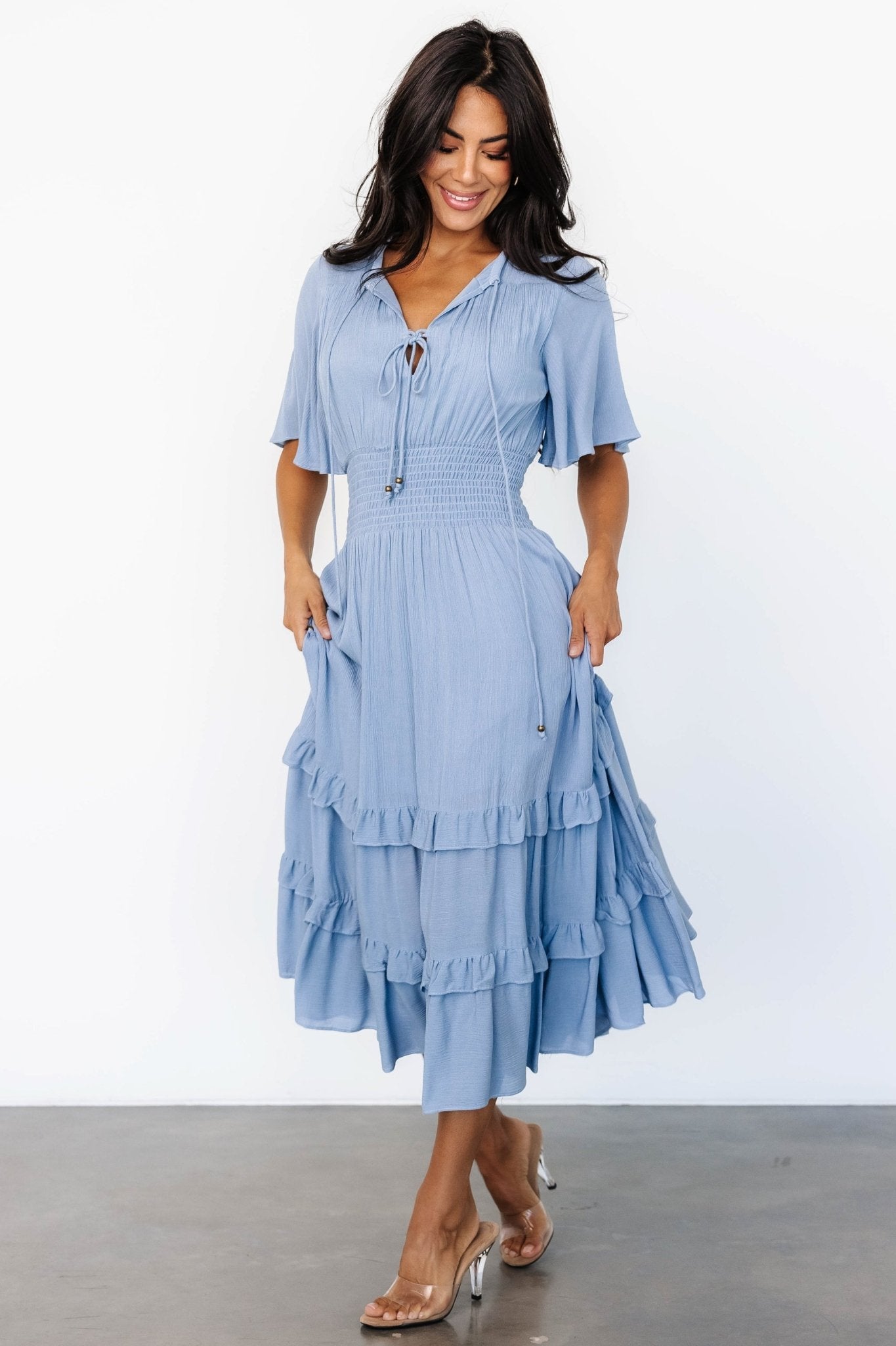 Spell Boho Midi Dress | Whisper Blue