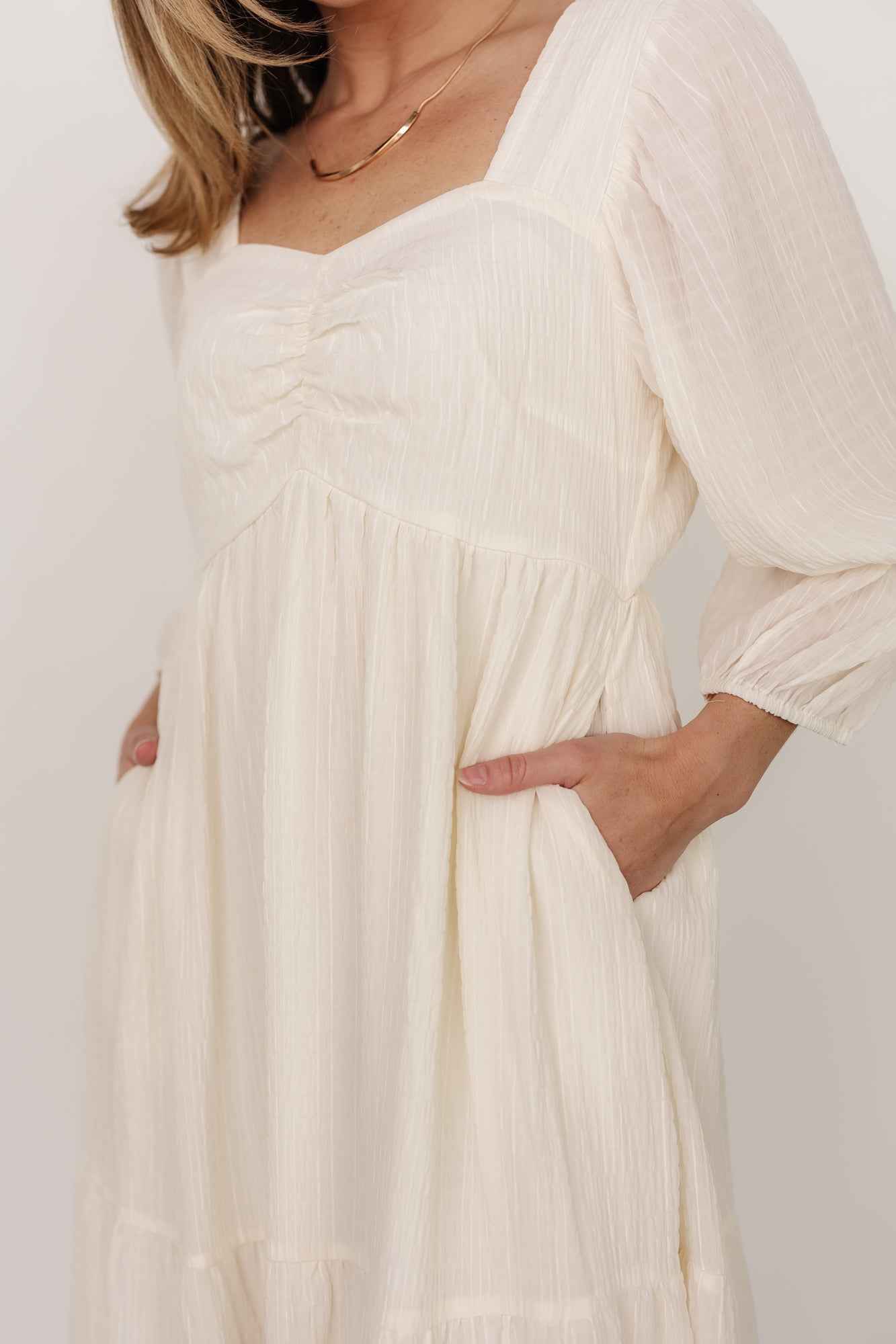 Vaeda Midi Dress | Cream