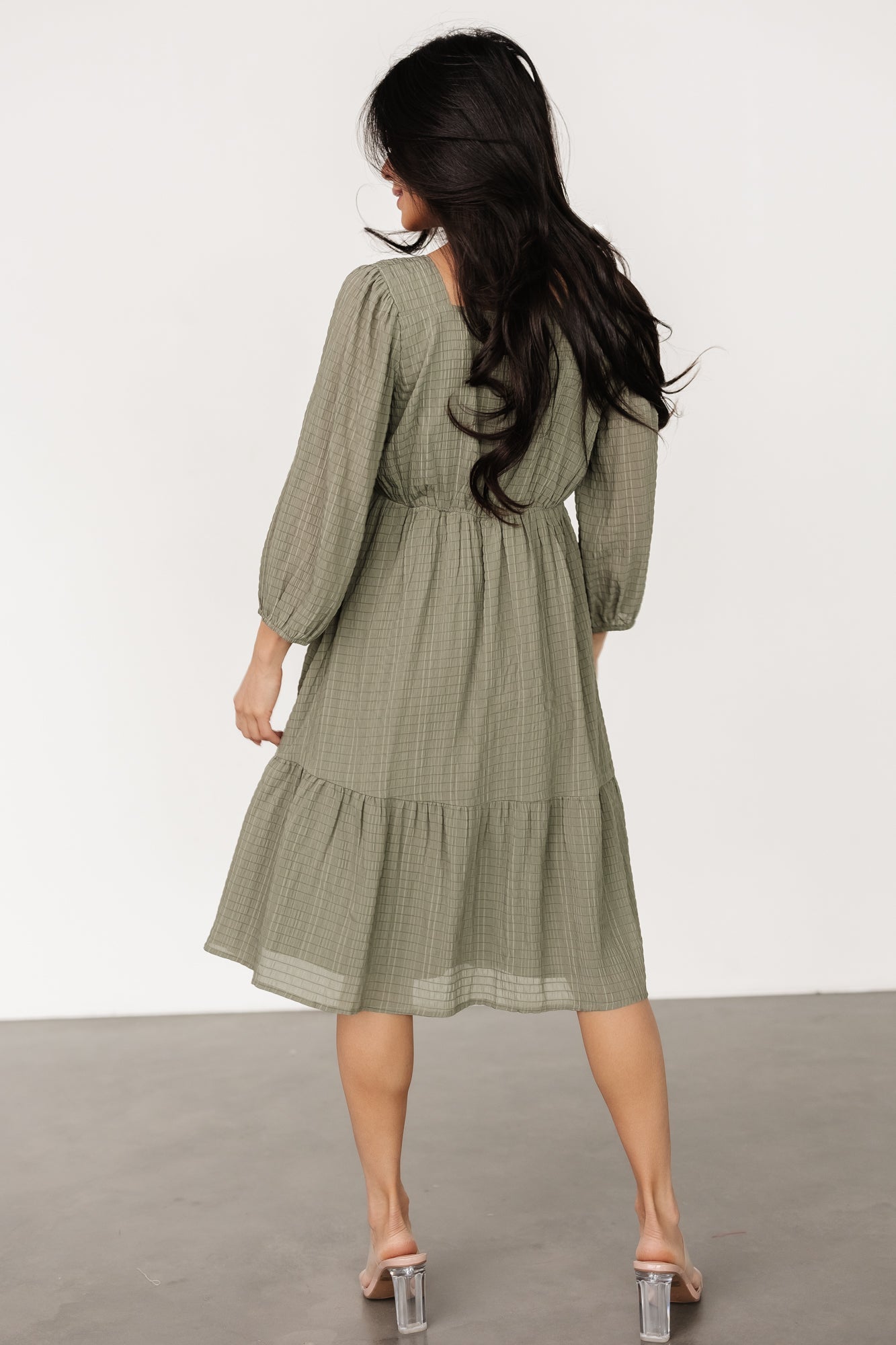 Vaeda Midi Dress | Olive