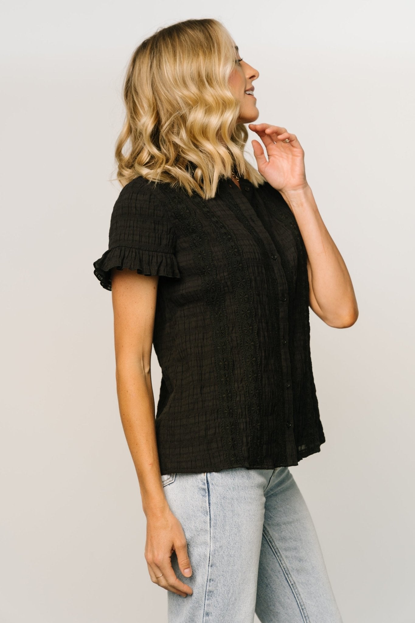 Zara Lace Top | Black