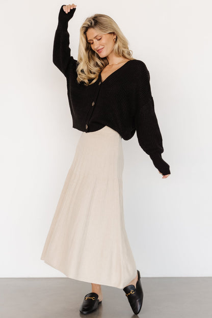 Carynn Knit Midi Skirt | Natural