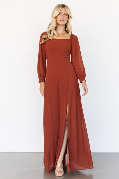 Giselle Maxi Dress | Rust