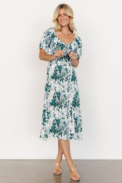 Cadence Midi Dress | Jade Floral