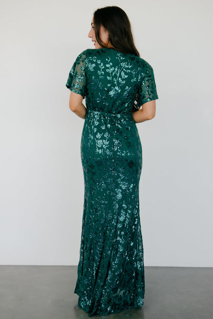 Esme Sequin Dress | Emerald
