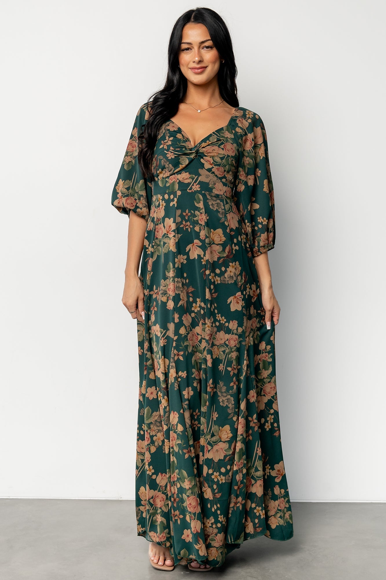 Liesel Maxi Dress | Green + Copper Floral