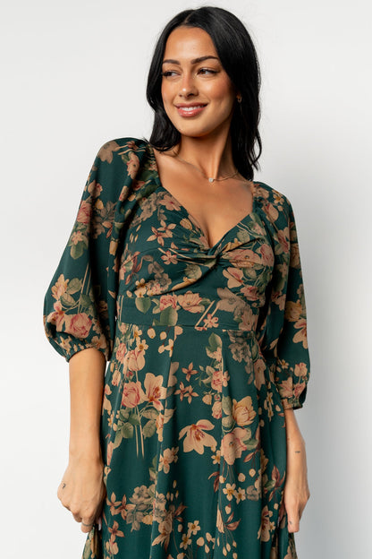 Liesel Maxi Dress | Green + Copper Floral