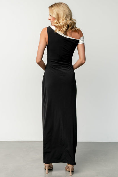 Valena Maxi Dress | Black + Ivory