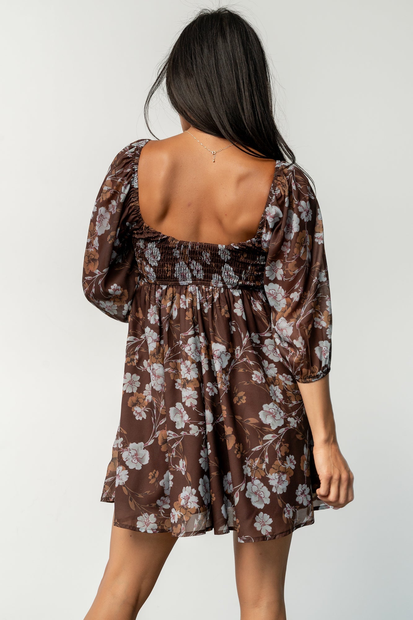 Amalia Romper | Brown Multi Floral