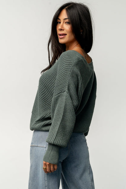 Gracie Knit Cardigan | Winter Green