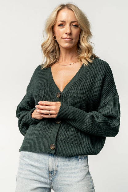 Gracie Knit Cardigan | Dark Green