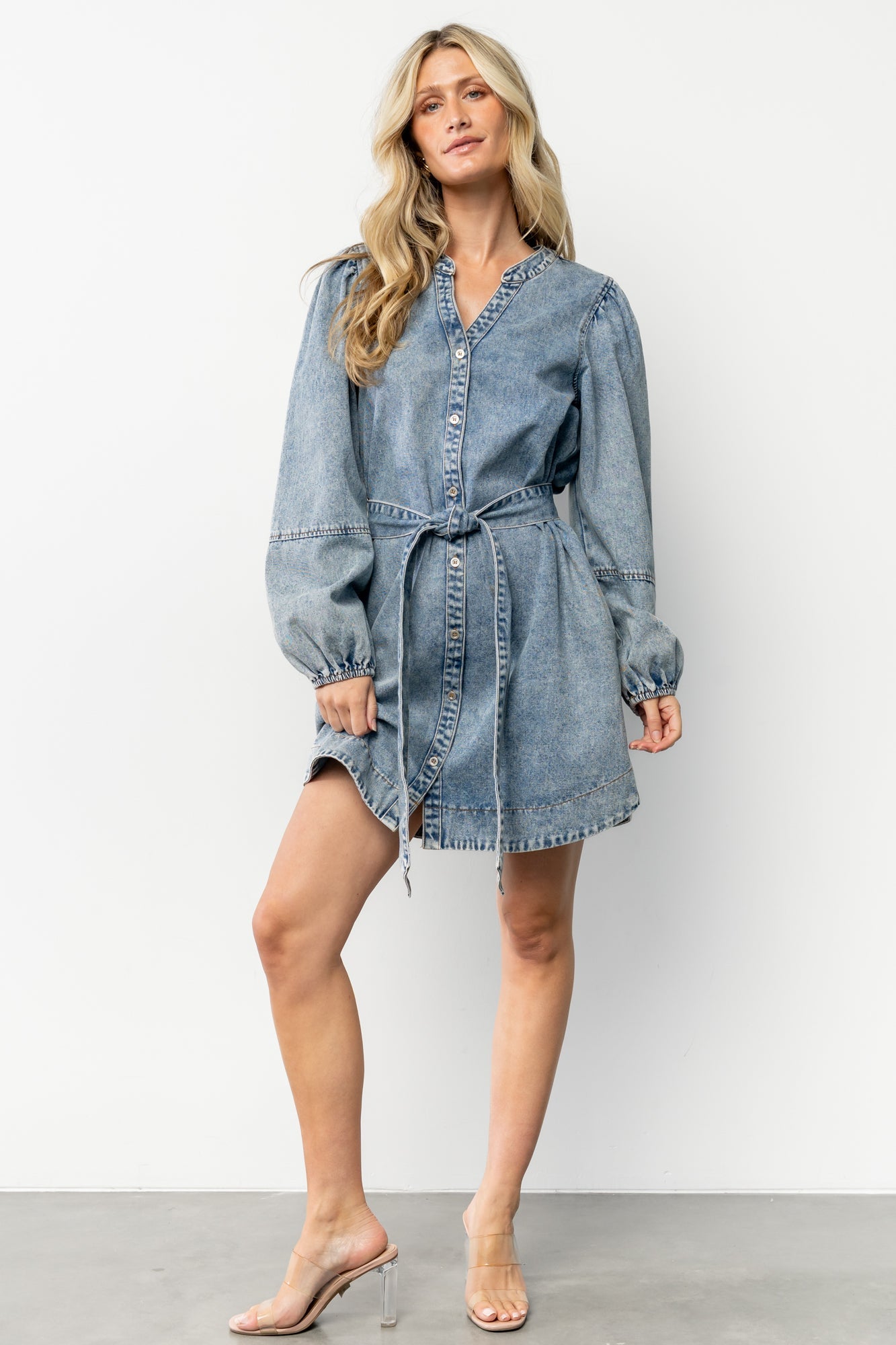 Tora Denim Dress | Light Wash