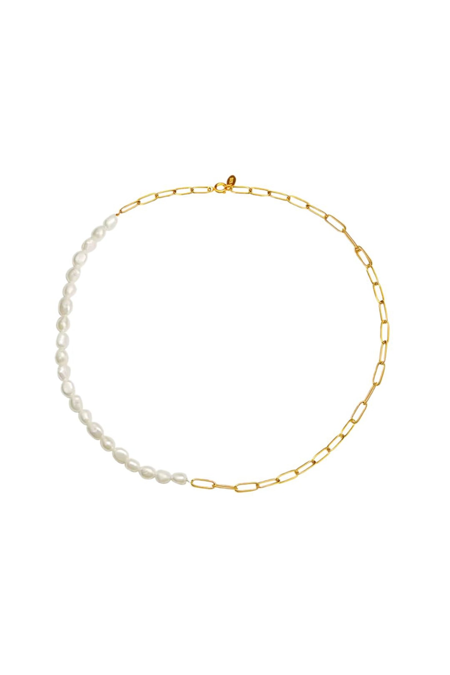 The Maggie Pearl and Gold Necklace