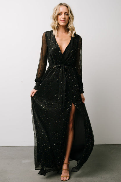 Abigail Sparkle Gown | Black