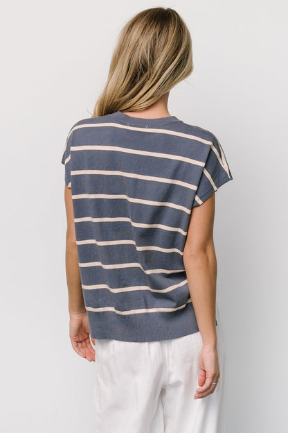 Ada Dolman Top | Slate + Natural