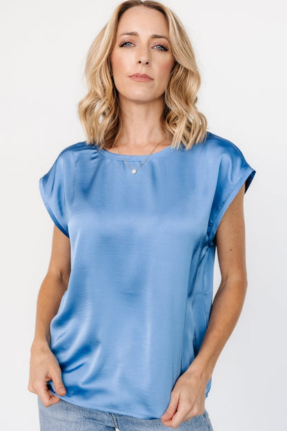 Adina Top | Winter Blue