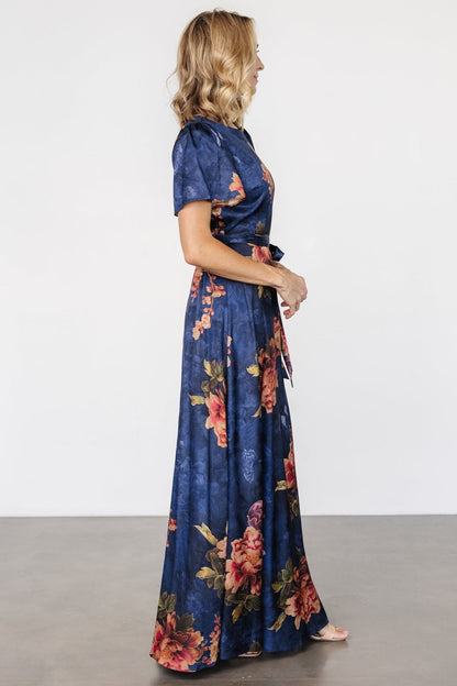 Colina Maxi Dress | Navy Floral