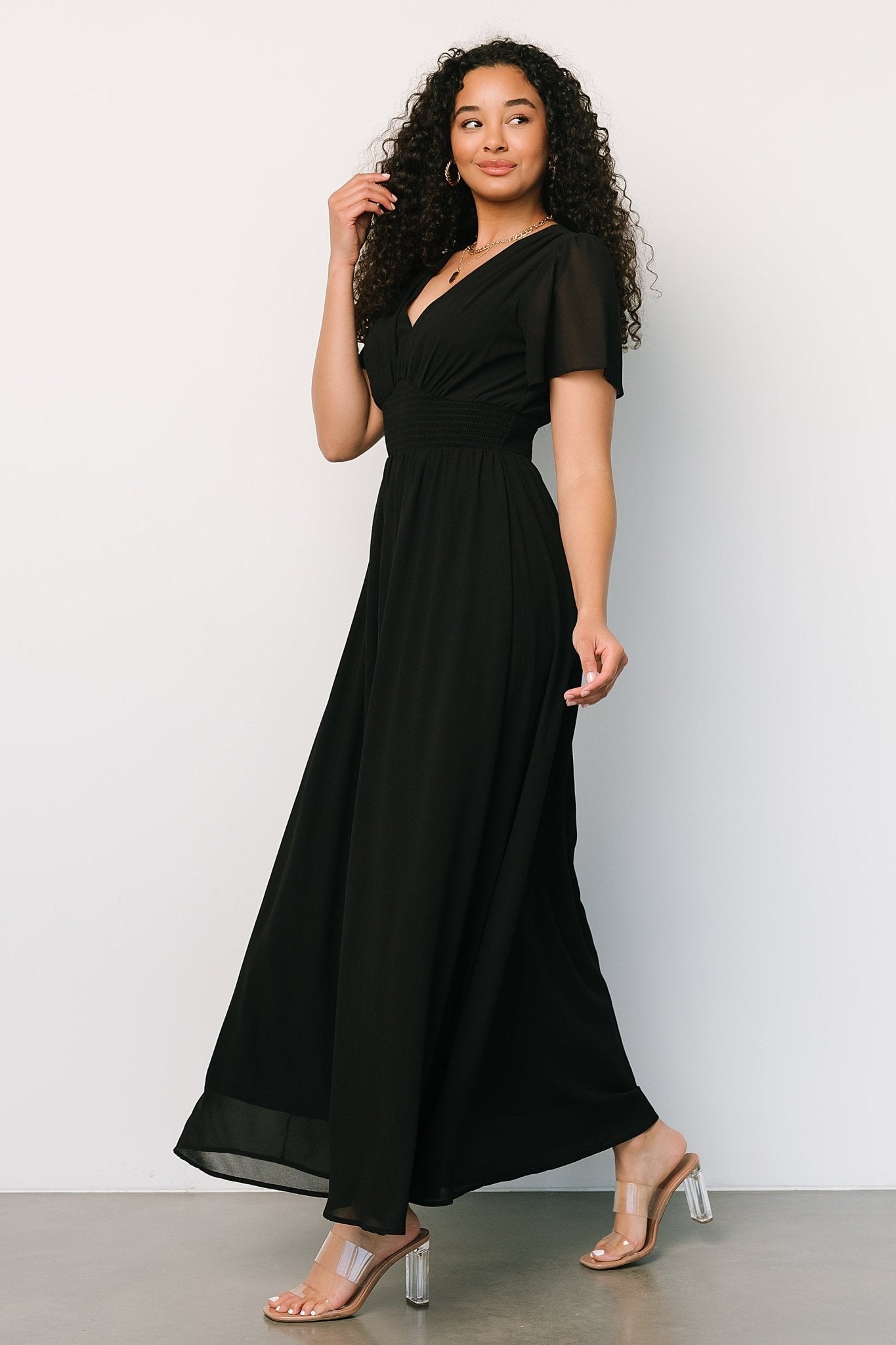 Birdie Maxi Dress | Black
