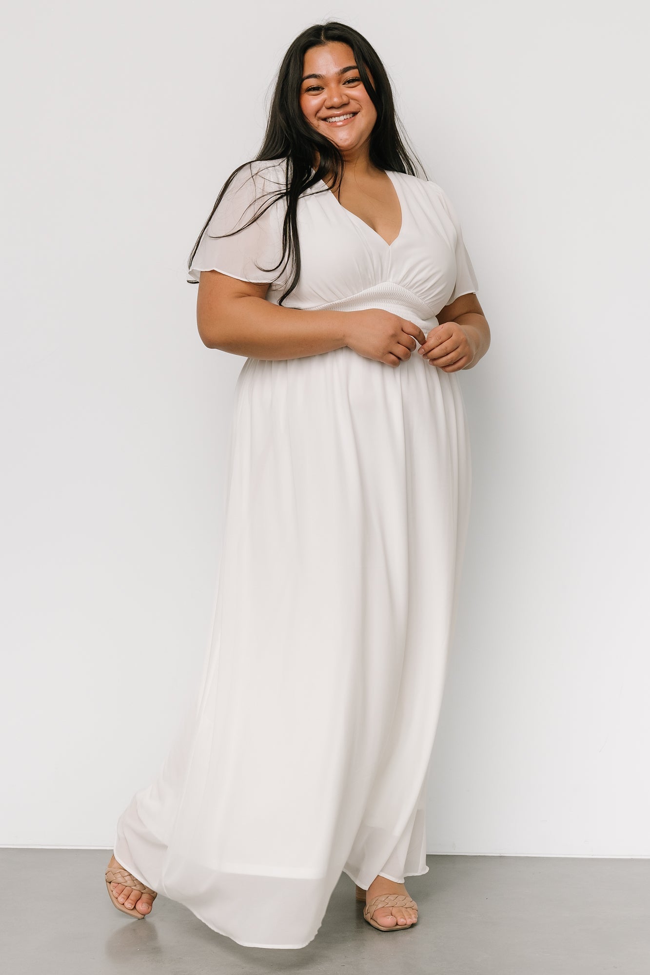 Birdie Maxi Dress | White