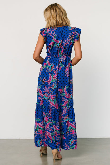 Biscayne Maxi Dress | Indigo Print