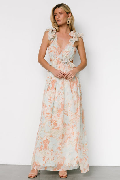 Brigitta Maxi Dress | Mint Floral