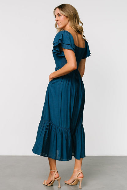 Buttercup Midi Dress | Deep Blue