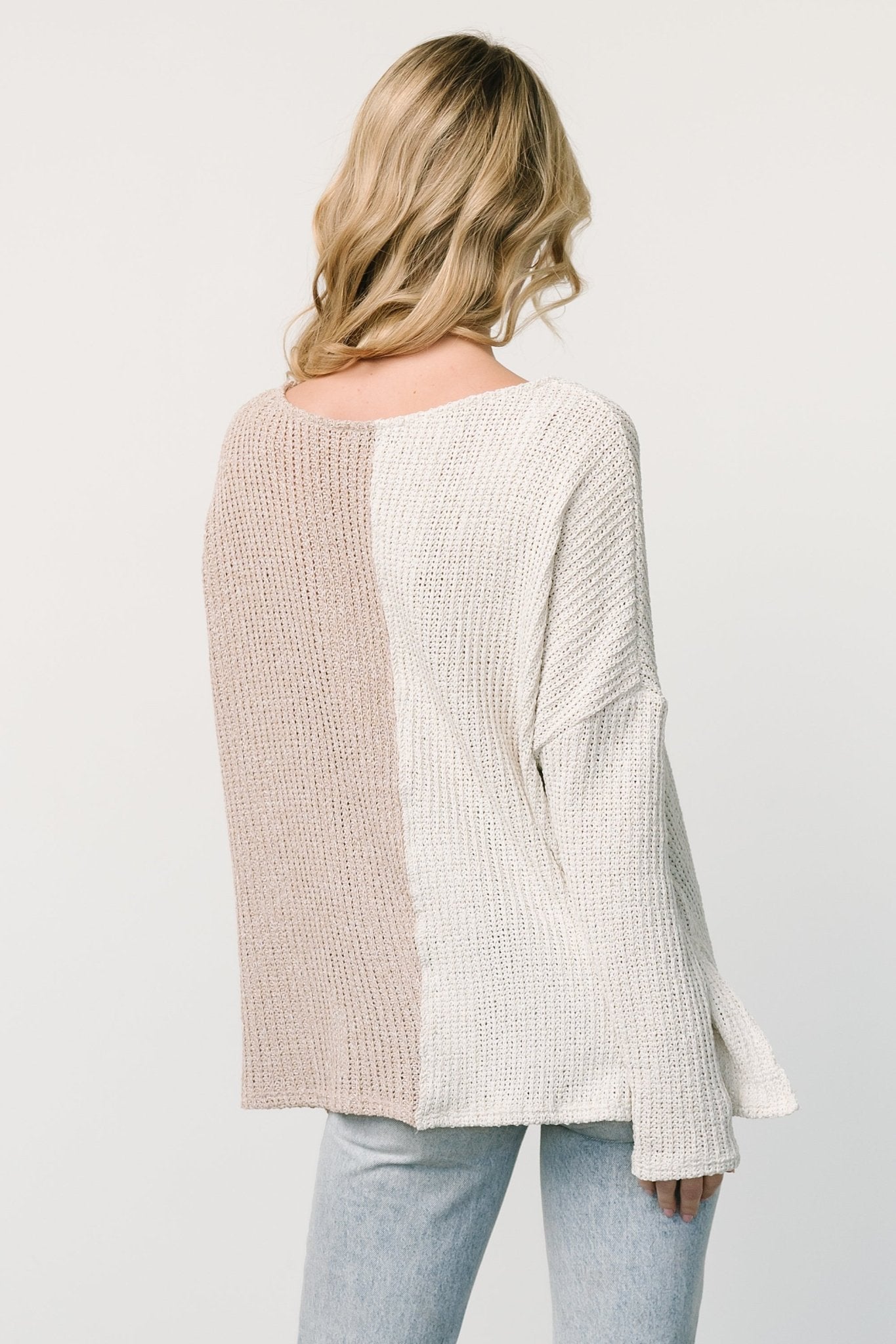 Castelo Knit Top | Natural + Sand