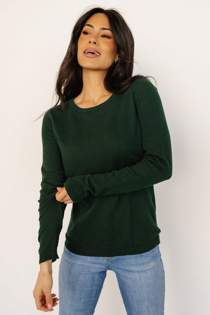 Debbie Knit Top | Dark Green