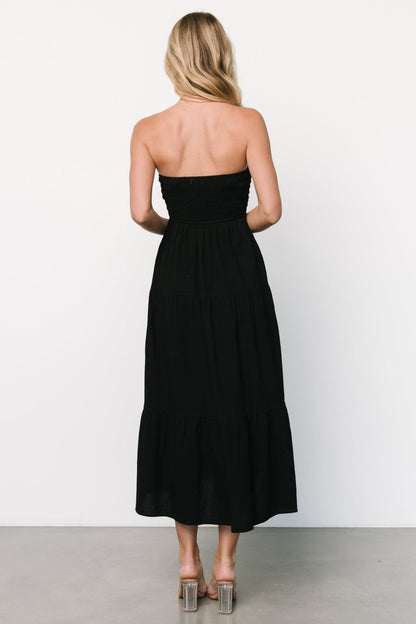 Delray Strapless Dress | Black