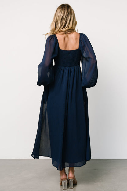 Dione Midi Dress | Navy