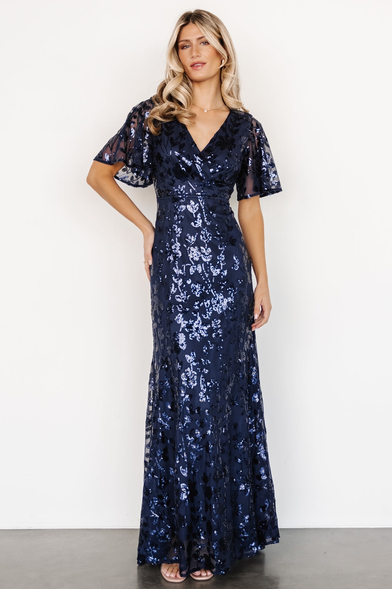 Esme Sequin Dress | Navy