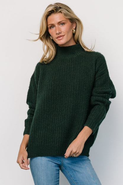 Fallon Sweater | Dark Green