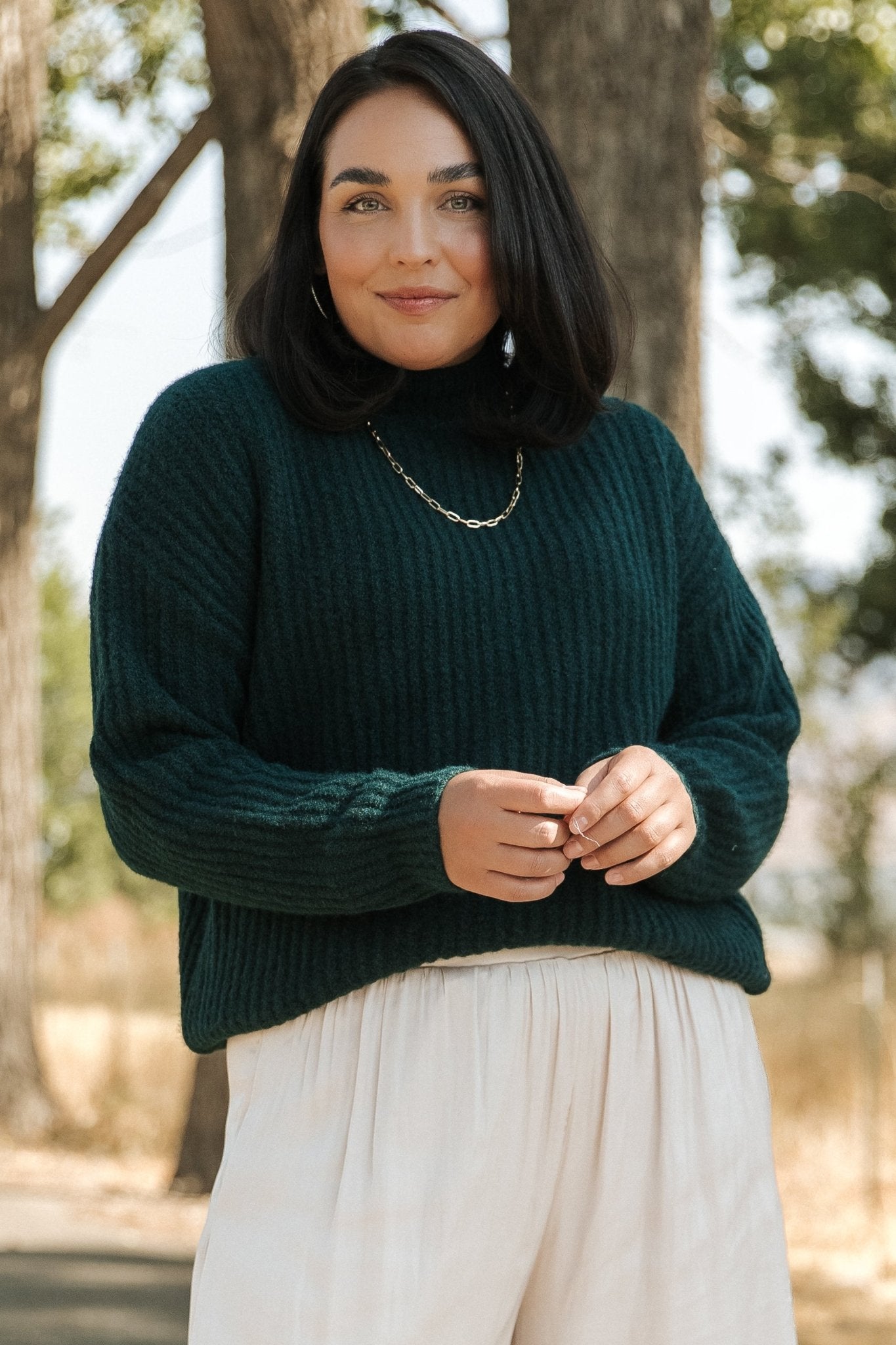 Fallon Sweater | Dark Green